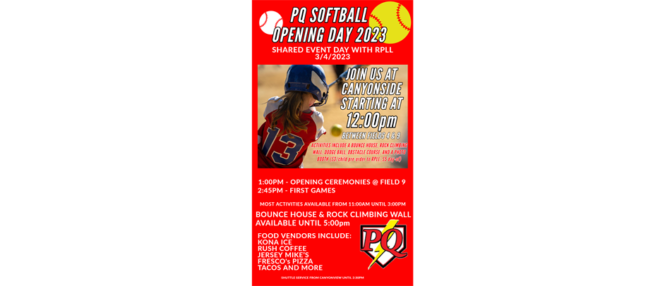 2023 Opening Day is on March 4th!